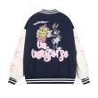 画像5: Unisex Bugs Bunny Embroidery Stadium Jumper Baseball Uniform jacket Blouson  jacket　 ユニセックス 男女兼用バッグス・バニー刺繍スタジアムジャンバー スタジャン MA-1 ボンバー ジャケット ブルゾン (5)