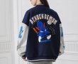 画像6: Unisex Achock Baseball Embroidered Stadium Jumper Baseball Uniform jacket Blouson  jacket　 ユニセックス 男女兼用Achockベースボール刺繍スタジアムジャンバー スタジャン MA-1 ボンバー ジャケット ブルゾン (6)