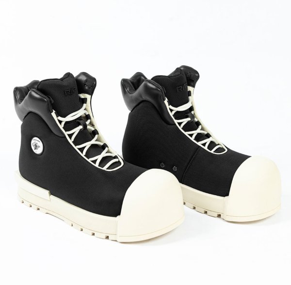 画像1: Men's Thick Soled High Top Boots ユニセックス 男女兼用 厚底 ハイトップ レースアップ スニーカーブーツ (1)