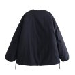 画像4: Women's Round neck cotton down jacket　ノーカラーラウンドネックコットンダウンジャケットコート (4)