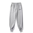 画像1: 24 Broken swoosh Parody Sweat Pants Setup NK ブロークン スウォッシュ スウェット パンツ  男女兼用 ユニセックス ジョガーパンツ 裾絞りタイプ (1)