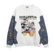 画像1: Vintage Disney Mickey Mouse Flower Print Long sleeve Sweatshirt  男女兼用 ユニセックス ヴィンテージ ディズニー ミッキーマウスミッキートレーナー スウェットシャツ (1)