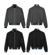 画像5: MADEEXTREME jacquard high-density wool texture retro stitching short zipper jacket flight jacket blouson ユニセックス 男女兼用 ジャカードウール テクスチャージッパージャンパー スタジャン ブルゾン (5)