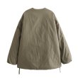 画像3: Women's Round neck cotton down jacket　ノーカラーラウンドネックコットンダウンジャケットコート (3)