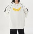 画像3: Banana alphabet logo print oversized long sleeve sweatshirt  ユニセックス 男女兼用バナナアルファベットロゴプリントオーバーサイズスウェットシャツ   トレーナー  (3)