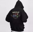 画像9: WASSUP Hip Hop Boy Print Hoodie  ユニセックス 男女兼用 WASSUPヒップホップボーイプリント フーデパーカー (9)