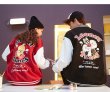 画像2: Looney tunes Tweety Sylvester Cats Stadium jacket BASEBALL JACKET baseball uniform jacket blouson  ユニセックス 男女兼用 ペア ルーニー・テューンズ トゥイーティー & シルベスター・キャット スタジアムジャンパー スタジャン MA-1 ボンバー ジャケット ブルゾン (2)