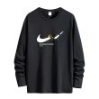 画像1: 24 Broken swoosh Sweat Long-Sleeve Tshirts ブロークンスウォッシュ 長袖Tシャツ 男女兼用 ユニセックス (1)