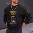 画像2: Glass Bear Print Hoodies & Sweatshirts　サングラスベアプリントフーディーパーカー ＆スウェット男女兼用 ユニセックス (2)