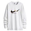 画像4: 24 Broken swoosh Sweat Long-Sleeve Tshirts ブロークンスウォッシュ 長袖Tシャツ 男女兼用 ユニセックス (4)