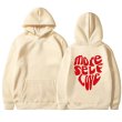 画像1: MORE SELF LOVE back logo Hoodie Sweat Hoody Sweatshirts 　MORE SELF LOVEバックロゴフーディーパーカー 男女兼用 ユニセックス (1)