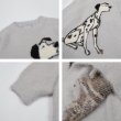 画像6: UnisexDalmatian  round neck sweater knit　 ユニセックス　男女兼用　ダルメシアンドッグ編み込みラウンドネックモヘアセーター ニット (6)