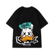 画像1: Unisex Art Donald Duck Back Print T-shirt  男女兼用 ユニセックス アート系 ドナルドダック バックプリント半袖Tシャツ (1)