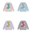 画像5: NELY Puppy & Alphabet Logo Round Neck Sweatshirt　 ユニセックス 男女兼用 パピー＆アルファベットロゴ プリント スウェットシャツ トレーナー  (5)