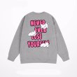 画像3: NELY Puppy & Alphabet Logo Round Neck Sweatshirt　 ユニセックス 男女兼用 パピー＆アルファベットロゴ プリント スウェットシャツ トレーナー  (3)