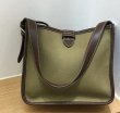 画像6: Square Canvas Contrast Color Portable Tote Shoulder Bag スクウェアキャンバスコントラストカラーポータブルトートショルダーバッグ (6)