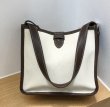 画像7: Square Canvas Contrast Color Portable Tote Shoulder Bag スクウェアキャンバスコントラストカラーポータブルトートショルダーバッグ (7)