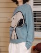 画像2: Snoopy knit crew neck sweater Tops  男女兼用ユニセックスラウンドネックスヌーピー 編み込みラウンドネックセーター (2)