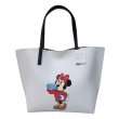 画像1: Mickey Mouse & Minnie Mouse printed leather large capacity shoulder tote bag　即納ミッキーマウス＆ミニーマウスプリントレザー 大容量トートショルダー２WAYバッグママバッグ (1)