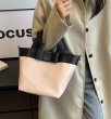 画像4: Color matching ribbon tote shoulder crossbody bag カラーマッチングリボンボウ付きトートショルダークロスボディーバッグ　エコショッピング (4)