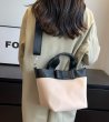 画像8: Color matching ribbon tote shoulder crossbody bag カラーマッチングリボンボウ付きトートショルダークロスボディーバッグ　エコショッピング (8)