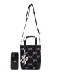 画像8: MLB NY monogram logo verticalTote Shoulder Crossbody Bag　MLBNYモノグラムロゴ縦長トート ショルダークロスボディバッグ　 (8)