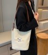 画像3: Snoopy Print Bucket Tote Shoulder Crossbody Canvas Bag　スヌーピープリントバケットトートショルダークロスボディキャンバスバッグ (3)