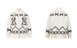 画像4: Dalmatian Puppy Zip Up Sweater Cardigan Coat　 ユニセックス 男女兼用ダルメシアン子犬ジップアップセーターカーディガンコート トップス (4)