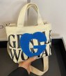 画像5: Apple G Applique Canvas Mini Tote Shoulder Crossbody Bag　アップリGアップリケ付きキャンバスミニトート ショルダークロスボディバッグ　 (5)