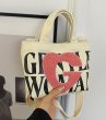 画像4: Apple G Applique Canvas Mini Tote Shoulder Crossbody Bag　アップリGアップリケ付きキャンバスミニトート ショルダークロスボディバッグ　 (4)