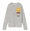 画像5: 3D Spongebob Point Round Neck Sweater Knit ３Dスポンジボブポイントラウンドネックセーターニット (5)