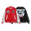 画像1: Unique embroidery Stadium Jumper baseball uniform jumper jacket blouson ユニセックス 男女兼用 ユニーク刺繍ヒップホップスタジアムジャンパー スタジャン MA-1 ボンバー ジャケット ブルゾン (1)