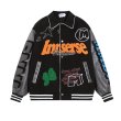 画像4: BLAKAT Hip Hop Original  Embroidered Stadium Jumper baseball uniform jumper jacket blouson ユニセックス 男女兼用 BLAKATヒップホップオリジナルエンブレム刺繍スタジアムジャンパー スタジャン MA-1 ボンバー ジャケット ブルゾン (4)