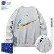 画像5: 24 Unisex Double Swoosh logo Sweat  ユニセックス 男女兼用  ダブル スウッシュ ロゴ 長袖 トレーナー (5)