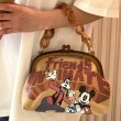 画像4: Vintage Goofy purse with a metal clasp Tote Shoulder Bag グーフィー べっ甲持ち手 チェーン がま口 バッグ (4)