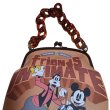 画像2: Vintage Goofy purse with a metal clasp Tote Shoulder Bag グーフィー べっ甲持ち手 チェーン がま口 バッグ (2)