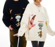 画像7:  Unisex  Spongebob Friends Print Sweatshirtユニセックス 男女兼用 スポンジボブと仲間たちプリント スウェット  長袖 トレーナー (7)