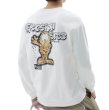 画像2:  Unisex  Garfield print round neck sweatshirt　ユニセックス 男女兼用 ガーフィールドプリント スウェット  長袖 トレーナー (2)