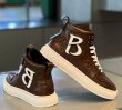 画像8: Unisex High-top leather alphabet logo lace-up sneakers ユニセックス 男女兼用 ハイカットレザーアルファベットロゴレースアップ スニーカー (8)