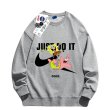 画像2: JUST DO IT Later × Spongebob & Patrick print Sweat shirt ユニセックス 男女兼用 JUST DO IT Later スポンジボブ ＆ パトリック ブロークン スウォッシュプリント トレーナー (2)