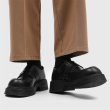 画像3: Mens Thick-soled leather derby shoes slip-ons レザー メンズ 男女兼用 イギリス調 ブリティッシュ 厚底ダービー  シューズスリッポン (3)