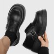 画像6: Mens Thick-soled leather derby shoes slip-ons レザー メンズ 男女兼用 イギリス調 ブリティッシュ 厚底ダービー  シューズスリッポン (6)