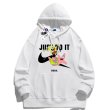 画像5: JUST DO IT Later × Spongebob & Patrick print Sweat Hoodie shirt ユニセックス 男女兼用 スポンジボブ ＆ パトリック ブロークン スウォッシュプリント スウェット パーカー (5)