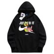 画像6: JUST DO IT Later × Spongebob & Patrick print Sweat Hoodie shirt ユニセックス 男女兼用 スポンジボブ ＆ パトリック ブロークン スウォッシュプリント スウェット パーカー (6)