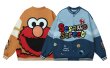 画像1: Sesame Street Emblem Stadium Jumper Jacket blouson ユニセックス 男女兼用セサミーストリートエンブレム刺繍 スタジアムジャンパー スタジャン MA-1 ボンバー ジャケット ブルゾン (1)