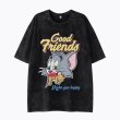 画像2: Vintage TOM & JERRY SLEEPING is my TALENT cartoon anime Tshirts ヴィンテージ加工 オーバーサイズ ユニセックス 男女兼用 トムとジェリー プリント  Tシャツ (2)