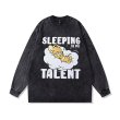 画像2: Vintage TOM & JERRY SLEEPING is my TALENT cartoon anime hoodie ヴィンテージ加工 オーバーサイズ ユニセックス 男女兼用 トムとジェリー プリント  パーカー (2)