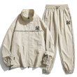 画像2: 24 Unisex ‎New York Yankees Nylon Set up Matching Set Jacket + Pant ユニセックス 男女兼用 ヤンキース マッチングセット ナイロン セットアップ 上下 (2)