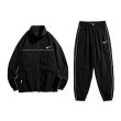 画像1: 24 Unisex ‎Not Swoosh logo Nylon Set up Matching Set Jacket + Pant ユニセックス 男女兼用 ノット スウォッシュロゴ マッチングセット ナイロン セットアップ 上下 (1)