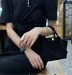 画像9: Belt Buckle Matte Suede Leather Tote Shoulder Bag　ベルトバックルマットスエードレザートート ショルダーバッグ　 (9)